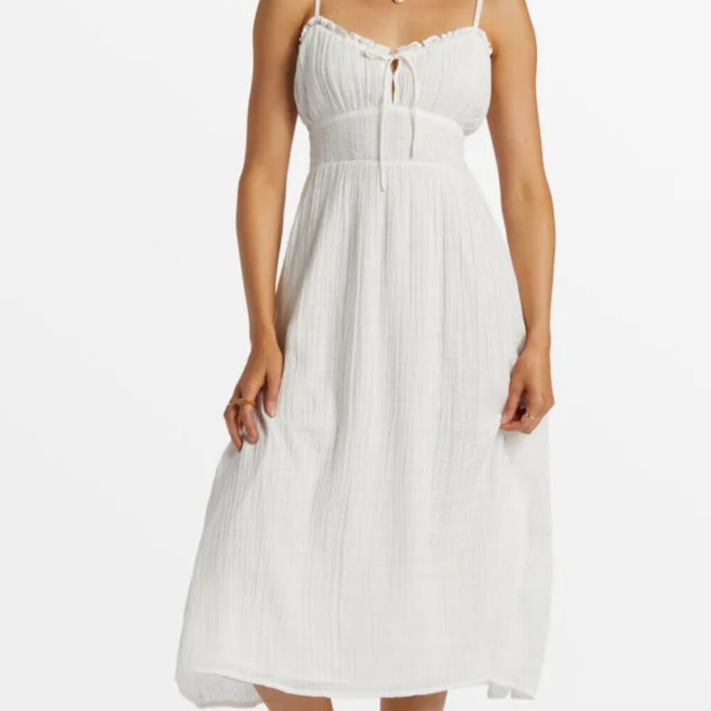 Billabong Womens Dress Pretty Perfect Sweetheart Midi - NEW with tags